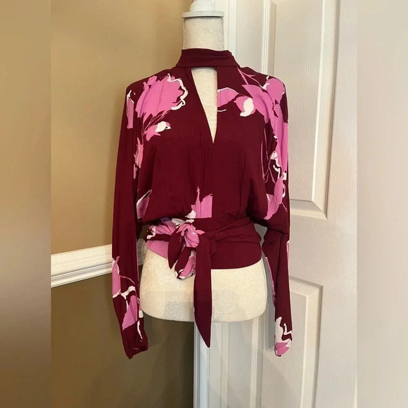 Free People Say You Love Me‎ Blouse floral boho top NWT - Picture 4 of 14